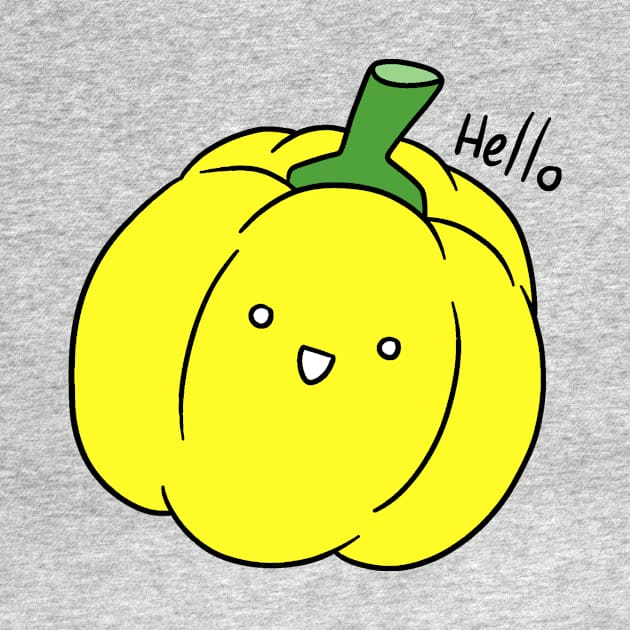 Hello - Yellow Bell Pepper by saradaboru